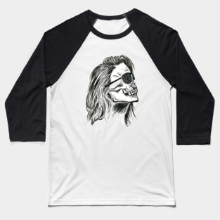 Fun in the Sun Skeleton Lady Baseball T-Shirt